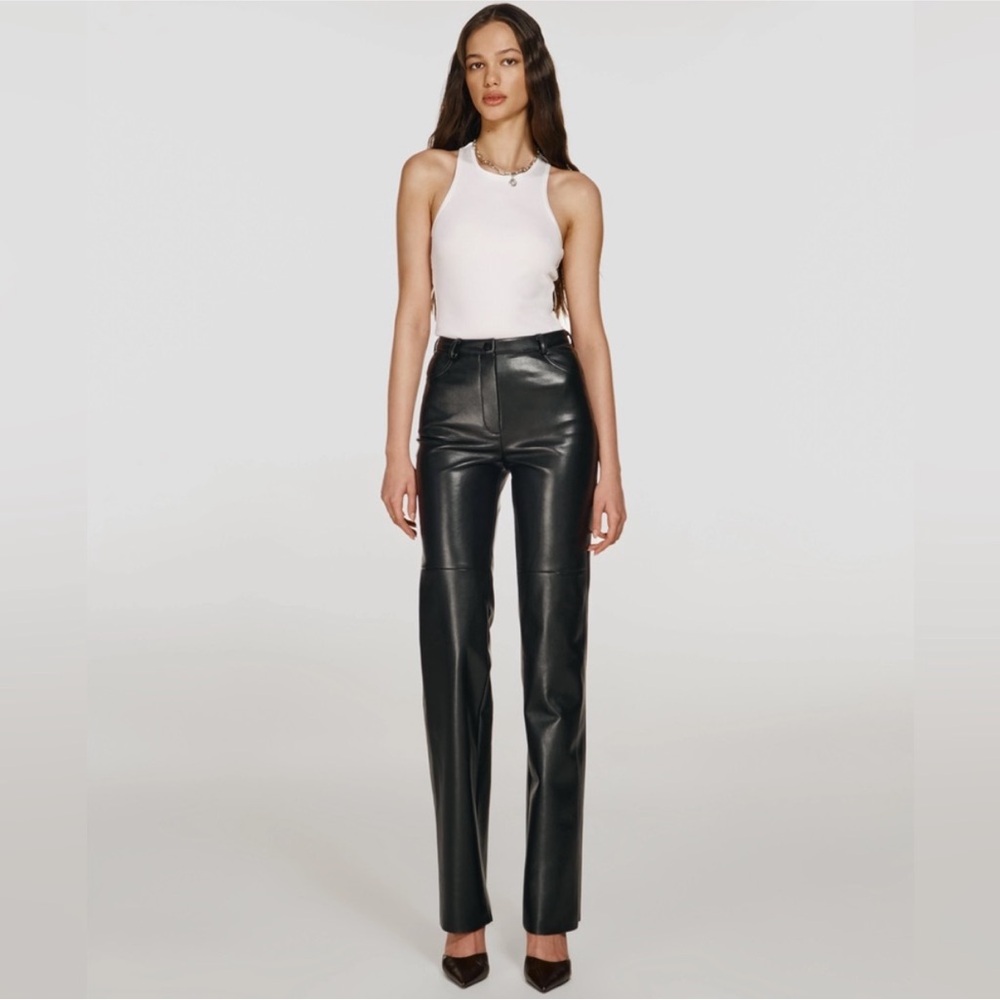 NWOT CULTNAKED Killa Faux Leather Trousers in Black